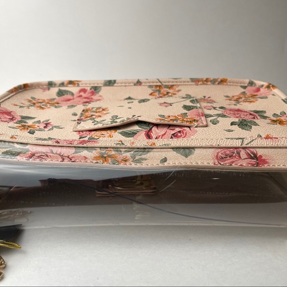 BEBE Clear/Floral Shoulder Bag - Picture 9 of 9